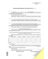 Metsamaterjali üleandmise-vastuvõtmise akt A4, pikuti, 2x1 lehte