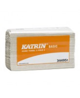 Lehträtik Katrin Basic C-voldik 2x, vanapaberist valmistatud lehtkäterätik (125L/pk, 24pk/kastis)